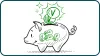 Icon das gefüllte Vertrauenssparschwein