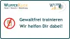 Durchgestrichene Faust und Text: "Wir helfen Dir dabei