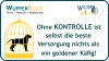 Icon: Hund im goldenen Käfig, Text: Ohne Kontrolle ist selbst die beste Versorgung nichts als ein goldener Käfig